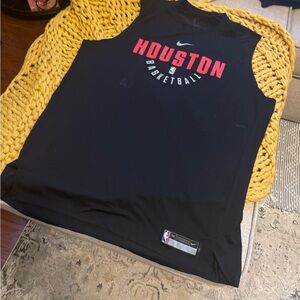 Nike NBA Houston Rockets Player Issued Sleeveless Practice Shooting Shirt Sz 3XL